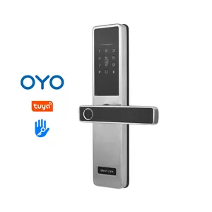 Bonne qualité élégant sécurité numérique Inteligente empreinte digitale électrique pêne dormant Bluetooth Pad Lock pour la maison portes en bois