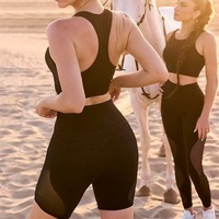 Ensemble 2 pièces de vêtements de sport pour femmes, veste et pantalon de yoga personnalisés avec logo, respirant, séchage rapide, spandex/nylon, amincissant