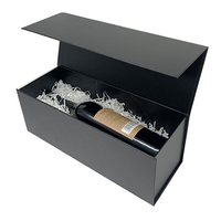 Vente flash - Boîte noire personnalisée avec couvercles - Boîte noire mate - Boîte cadeau pliable - Boîte magnétique