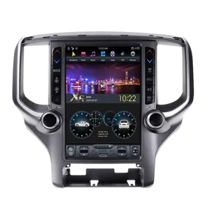 Newest 12.1 Inch Vertical Screen Android 13.0 GPS Multi-media Car Radio Video Player Carplay Stereo For Dodge RAM 2019-2022