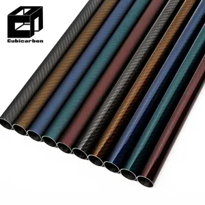 3k Colored Carbon Fiber Tube Prepreg Glossy Matte Carbon Tube 100% Real Carbon High Quality