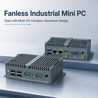 Computadora Industrial Personalizada OEM ODM con Enfriamiento Pasivo, Doble LAN, USB, COM, HD, VGA, Almacenamiento Opcional para Sistemas de Automatización