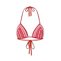 Ensemble de bikini 4 pièces patchwork pour femme, fait main, rayé floral, au crochet, écologique, sexy, brésilien, avec soutien-gorge réglable, style tankini