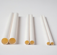 Pailles à boire en papier biodégradables personnalisées par le fabricant, pailles à boba en papier avec enveloppe en papier