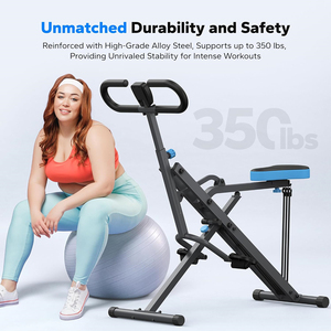 Machine à Squat et Rameur 2-en-1 Wellshow <span class=keywords><strong>Sport</strong></span> – <span class=keywords><strong>Appareil</strong></span> d'Exercice Ajustable pour le Renforcement des <span class=keywords><strong>Fessiers</strong></span>, des <span class=keywords><strong>Cuisses</strong></span> et du Tronc - Product Image 2