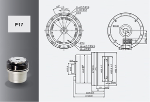 มอเตอร์โรตารี่ไฟฟ้าขนาดเล็กแบบแกนหมุน สำหรับหุ่นยนต์ฮิวแมนนอยด์ ใช้เทคโนโลยี BLDC และ Canopen - Product Image 6