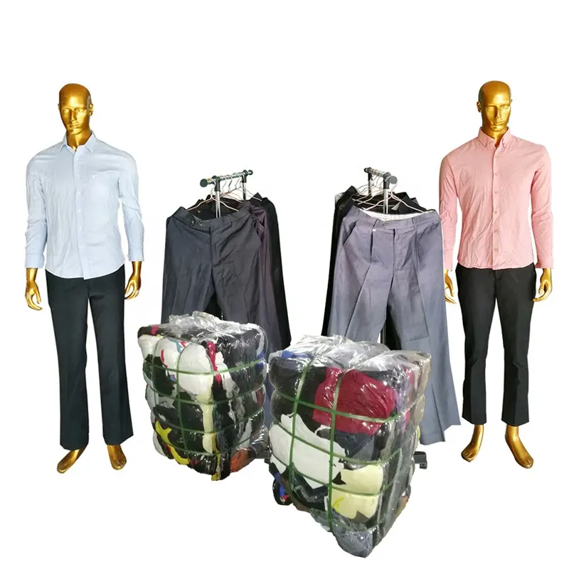 Pantalones tropicales de alta calidad para hombre, ropa usada, algodón, personalización de género variado, estilo popular