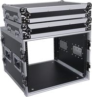 Flight Case d'Amplificateur Vertical 8U Personnalisé Robuste à Usage Intensif