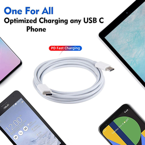 Cable USB Original de 3 pies, <span class=keywords><strong>TPE</strong></span>, Tipo C a Tipo C, Carga Rápida PD de 20W, Cable de Transferencia de Datos Rápida para Teléfonos Celulares, Tabletas y Computadoras - Product Image 4