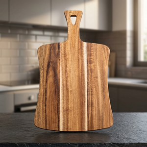 Nouveauté BS INTERNATIONAL BS-141 Planche à découper artisanale avec poignée en bois, durable, légère, épaisseur 1,5 cm, passe au lave-vaisselle - Product Image 1