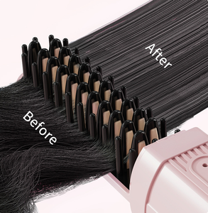 Brosse lissante sans fil en céramique rechargeable, peigne chauffant compact sans fil, brosse chauffante portable de voyage, 3 températures - Product Image 4