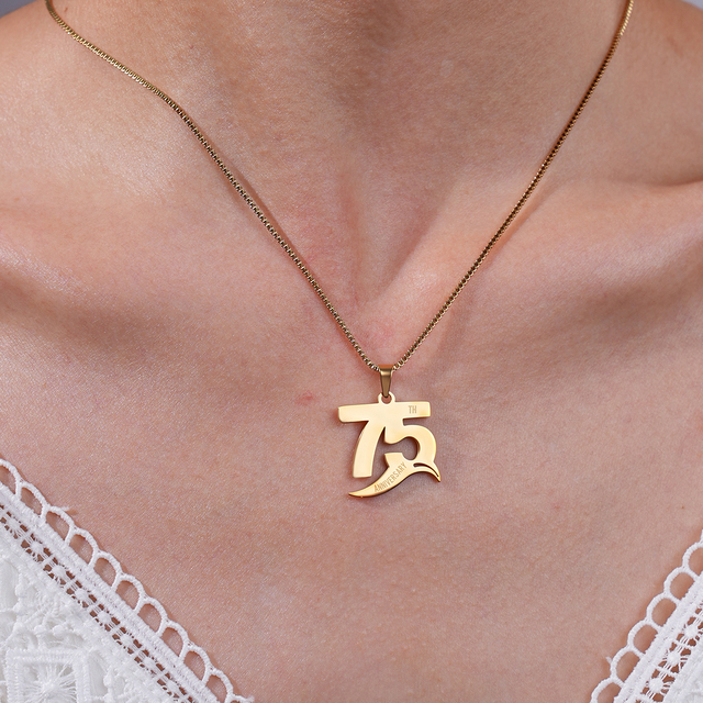 Digital Version Stainless Steel Necklace Digital Version Stainless Steel Pendant Necklace
