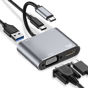 อะแดปเตอร์แปลง TypeC เป็น VGA HDMI 4K 2K สำหรับแล็ปท็อปโทรศัพท์โปรเจคเตอร์จอแสดงผลทีวี - Product Image 1