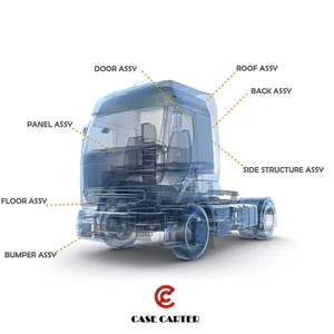 2024年新発売ケースカーターOEM大型トラックボディパーツDOOR ASSY BUMPER ASSYキャブアセンブリサポート