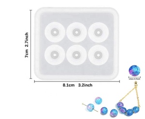 Molde de Silicona para Cuentas con Forma de Diamante Redondo, Cuadrado y Ovalado, con Orificio, para Pulseras, Pendientes, Molde de Resina para Joyería de Piedras Preciosas - Product Image 4