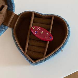 Yjl नई कोरियन शैली रेट्रो मीठा अंडाकार आकार मिनी एसीटेट बालों की क्लिप - Product Image 6