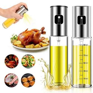 Botella pulverizadora de aceite de oliva ecológica transparente clásica con pulsador, a prueba de fugas, para salsas y aderezos de barbacoa - Product Image 1