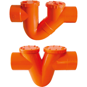 Siphon monolithique en cuivre et plastique PVC 125-50mm huile et gaz liquide Siphon tuyau coulée Technique numéro de modèle tête - Product Image 2