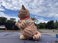 Modèle de chat gonflable géant réaliste, animal de dessin animé pour la publicité événementielle