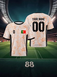 Maillots de football décontractés pour hommes, t-shirts et vêtements d'entraînement européens portugais ; personnalisation disponible depuis notre usine de vêtements.F10 - Product Image 4