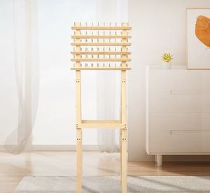 Exhibidores de Madera Personalizados de Fábrica para Extensiones de Cabello con <span class=keywords><strong>Ruedas</strong></span> Universales para Mantas, Escaleras y Estantes - Product Image 2