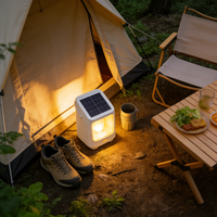 Lanterne solaire personnalisée, fabrication directe, lampe de camping LED, étanche, rechargeable par USB, lampe de tente pour cadeaux d'entreprise