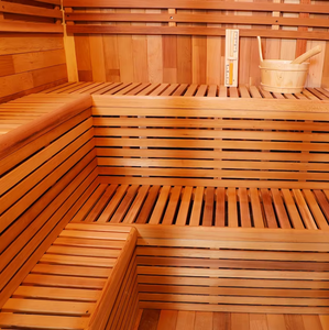 Sauna électrique extérieur en cèdre rouge de taille moyenne, écologique, pour villa commerciale, 4-6 personnes, sauna vapeur humide, stock US - Product Image 5