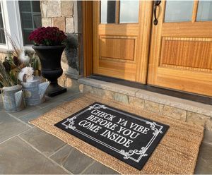 HAPTON Paillasson avec texte allemand 'J'avais compris que ce jour serait laid' Message de bienvenue ironique antidérapant lavable noir 60 x 40 cm - Product Image 5