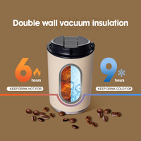 ODM tasse à café 10oz isolé scellé conserves boisson température Simple couvercle ouvert étanche pour tasse extérieure garder froid et chaud