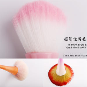 Cepillo de polvo para manicura, cerdas suaves, cintura pequeña, poste largo, maquillaje, estilo refrescante, limpieza de uñas, cepillo de polvo - Product Image 2