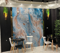 Vente en gros 1220*2440mm Feuille de marbre PVC Panneau mural UV pour la décoration intérieure
