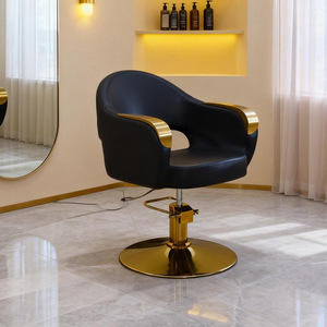 Fauteuil de Barbier Ergonomique Moderne en Acier et Similicuir avec Relevage Hydraulique et Rotation à 360 Degrés pour Hôpital, Salle de Sport, École - Vente en Gros - Product Image 1