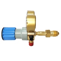 Cylindre d'admission arrière robuste pour gaz (Hélium, Oxygène, Azote, Argon, Air) à simple étage, avec bonnet en laiton réglable par ressort, haute performance