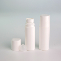 Récipient de déodorant en plastique vide de 50ml 90ml 100ml Rouleau d'huile essentielle blanche sur des bouteilles de boule de parfum de rouleau de bouteille avec le chapeau