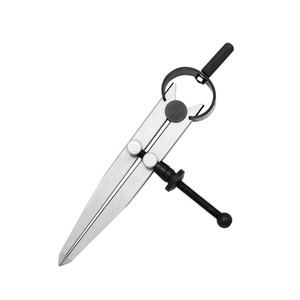 Outils en cuir de qualité bricolage personnalisables OEM & ODM jauge de boussole de traçage étrier à ressort diviseur support de bord jauge d'espacement - Product Image 1