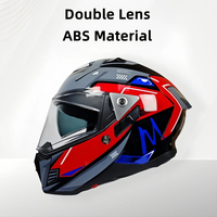 Casque de moto intégral certifié DOT - Utilisation tout-terrain/route/urbaine, coque ABS, doublure en coton doux, logo personnalisé