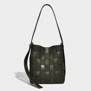 Bolso Tote Casual de Cuero PU Genuino para Mujer, Hecho a Mano, con Correa Cruzada, Gran Capacidad, Impermeable, Diseño Personalizado de Fábrica - Product Image 2