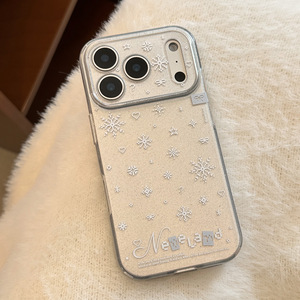 Funda para iPhone 16, con diseño atmosférico de copos de nieve brillantes, cobertura total, suave y a prueba de golpes. - Product Image 6