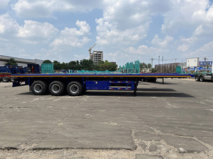 Véhicule Master Nouveau 40 Pieds Conteneur Semi Remorque 2 <span class=keywords><strong>Axel</strong></span> 52ft Plateau Semi Remorque à Vendre - Product Image 3