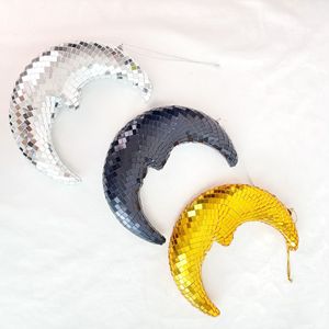 Nuevo diseño Festival regalo fiesta decoraciones accesorios vidrio reflectante al por mayor adornos bolas de Navidad Disco <span class=keywords><strong>Luna</strong></span> - Product Image 5