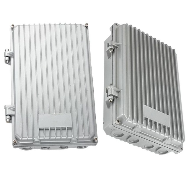 High Precision CNC Machining Industrial Electric Distribution Box Aluminum Extruded Heatsink Outdoor Waterproof Enclosure