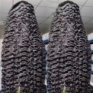 Full HD Lace Frontal Wig <strong>Vendor</strong> <strong>Wholesale</strong> <strong>Raw</strong> Burmese Curly Wig 15A Grade Original <strong>Raw</strong> <strong>Virgin</strong> Human <strong>Hair</strong> Wig <strong>Vendors</strong> - Product Image 1