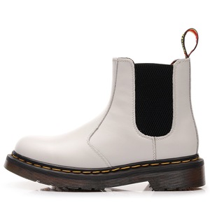 White Genuine Leather <b>Boots</b> Ankle Height Round Toe Elastic Side Flat Heel Mesh Lining All Seasons <b>Pant</b> Shoes Wholesale - Product Image 6