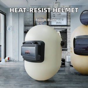 Casco da Saldatore Regolabile in Fibra <span class=keywords><strong>di</strong></span> Vetro con Lente Ribaltabile Bianca Resistente al Calore per Saldatura <span class=keywords><strong>di</strong></span> Tubazioni - Product Image 3