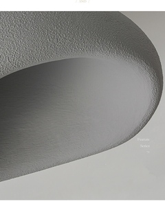 D19.7 pouces moderne japonais Wabi Sabi <span class=keywords><strong>plafonnier</strong></span> IP65 <span class=keywords><strong>salon</strong></span> décoratif hôtel chambre lumière bas plafond éclairage pour <span class=keywords><strong>maison</strong></span> - Product Image 4