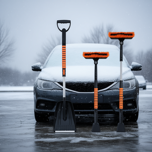Kit Quita Nieve CJSD252561201AZ, Raspador de Hielo Extensible, Pala con Cabezal de Cepillo Ajustable a 180 Grados, Herramienta de Limpieza para Parabrisas y Techo de Automóvil - Product Image 2