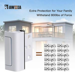 ชุดล็อคประตูบานสวิงแบบเปิดเข้าด้านใน สำหรับความปลอดภัยในบ้าน ป้องกันเด็ก ป้องกันขโมย เพิ่มความเป็นส่วนตัว ผลิตจากอลูมิเนียมอัลลอยด์เสริมความแข็งแรง - Product Image 3