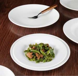 Platos de Cena de Melamina Blancos Sólidos para Restaurante y Hogar con Logo Personalizado - Product Image 3