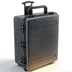 Maleta de Ferramentas Rígida de Plástico com Rodinhas a Preço de Fábrica, Alça Retrátil, Espuma Universal Pré-Cortada e Carrinho para Transporte - Product Image 2