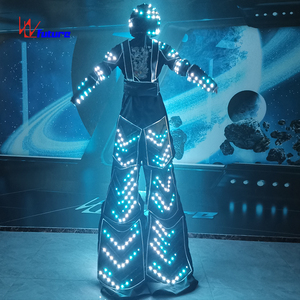 Halloween Party Robot <span class=keywords><strong>Urban</strong></span> <span class=keywords><strong>Walker</strong></span> Stilt Costume Holiday Rave Performance Wear Led Stilt Robot Clothing - Product Image 6